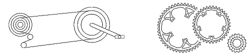 Derailleur gears