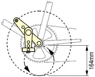 Bike swing crank for bad knees